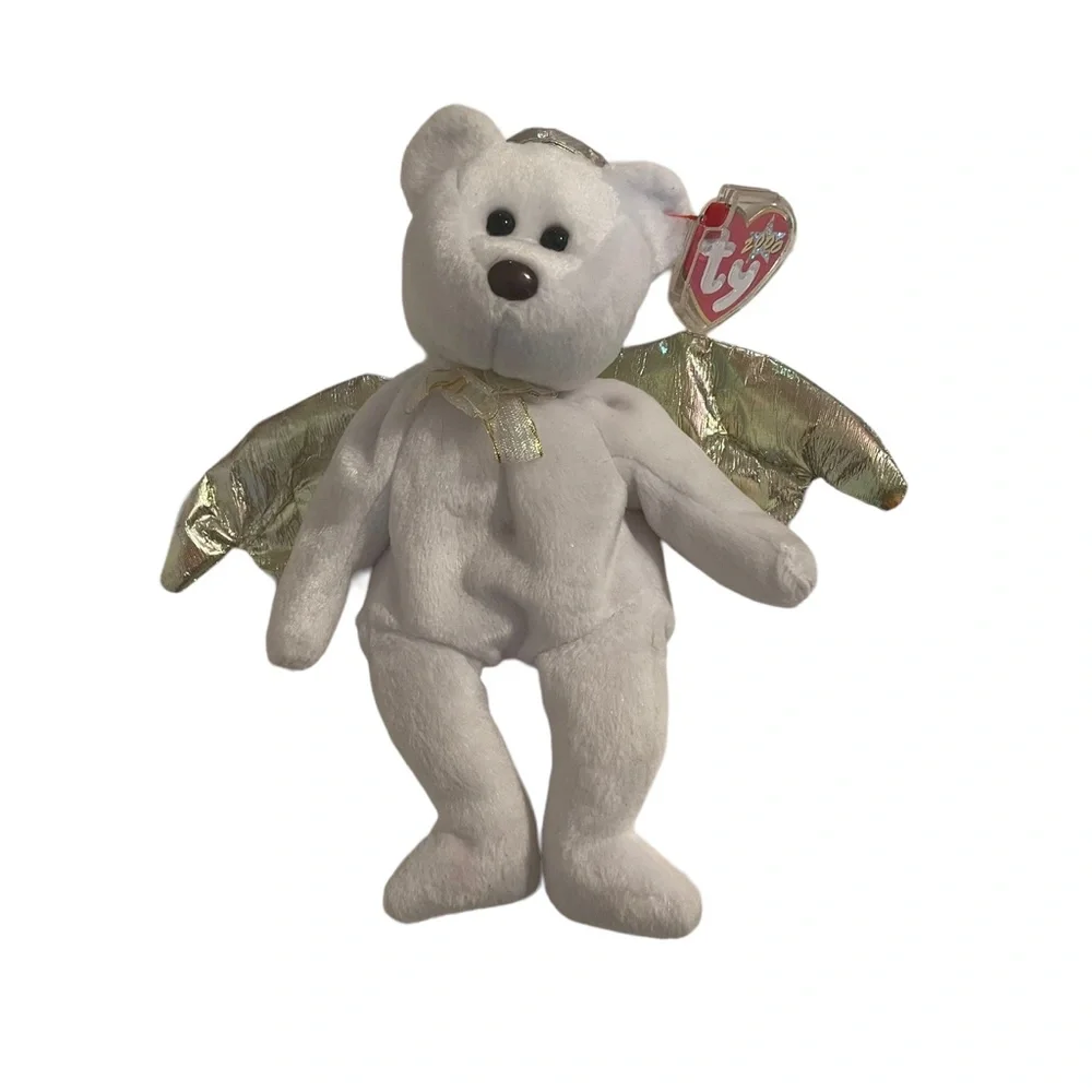 Ty Beanie Babies Buddies Halo Angel Wings Bears Plush Stuffed‎ Animals Set of 3
